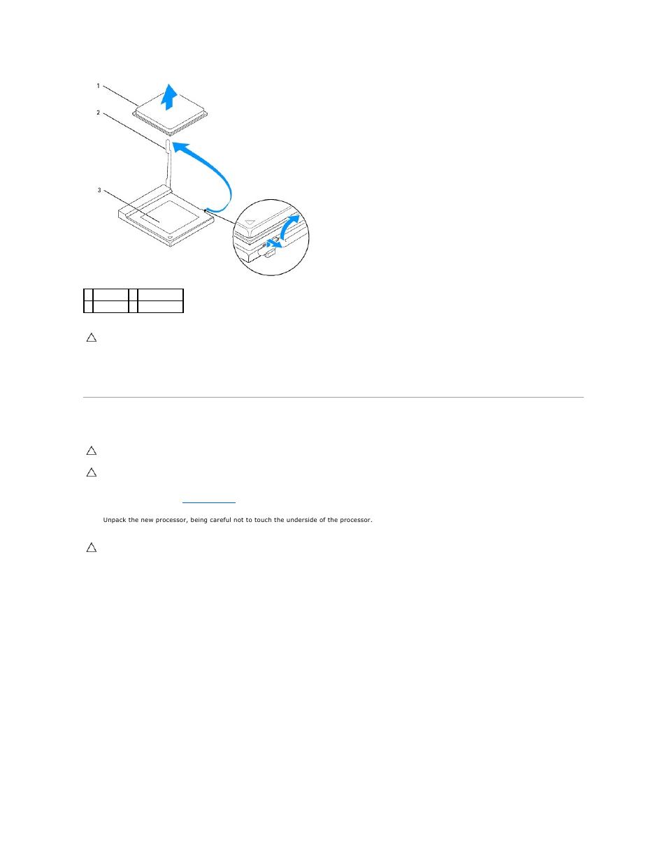 Replacing the processor | Dell Inspiron 545s (Early 2009) User Manual | Page 15 / 49