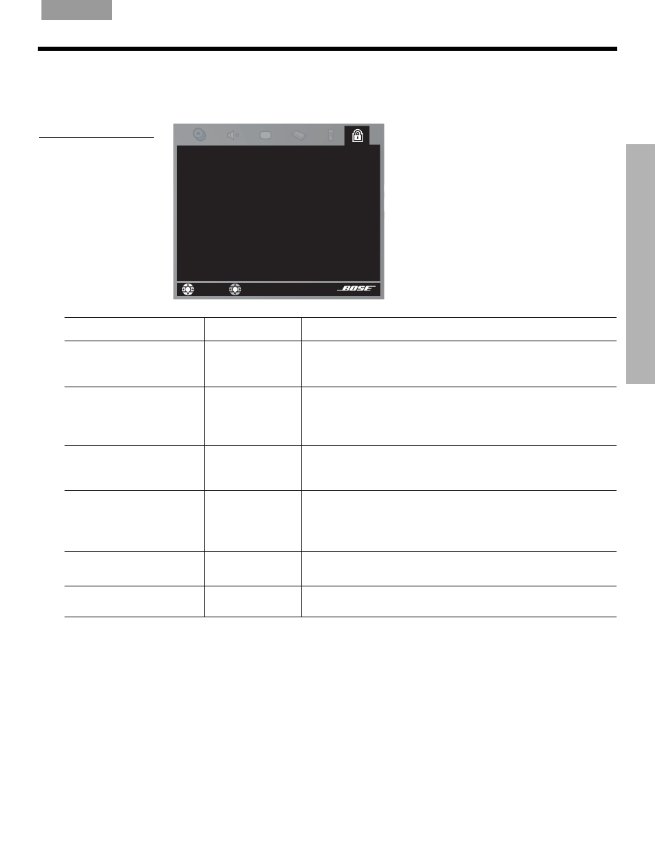 Dvd lock options, Using the lock to apply parental control | Bose DVD Player User Manual | Page 41 / 185