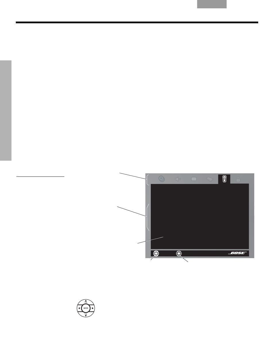Uso de los menús del sistema, Propiedades que se pueden ajustar, Cómo acceder al menú sistema | Cómo realizar cambios, Menús, Sistema | Bose DVD Player User Manual | Page 93 / 185