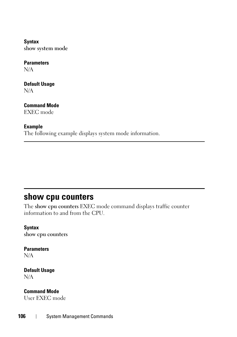 Show cpu counters | Dell PowerEdge VRTX User Manual | Page 106 / 832