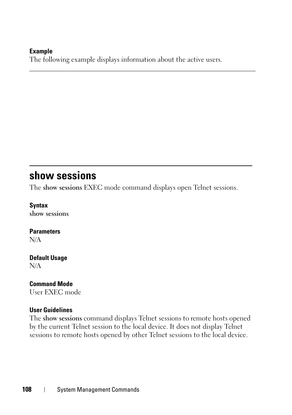 Show sessions | Dell PowerEdge VRTX User Manual | Page 108 / 832