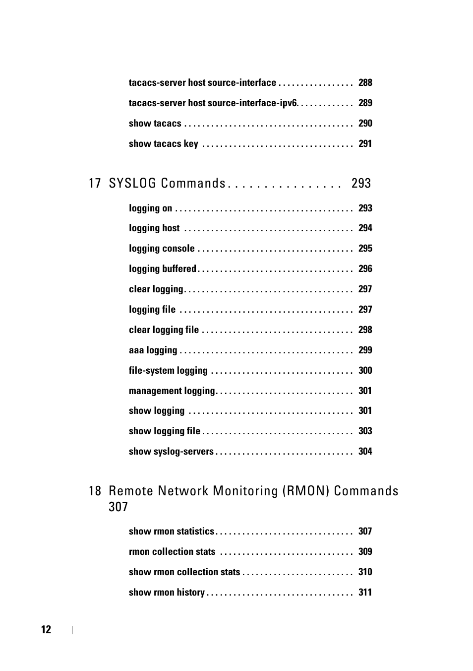 17 syslog commands | Dell PowerEdge VRTX User Manual | Page 12 / 832