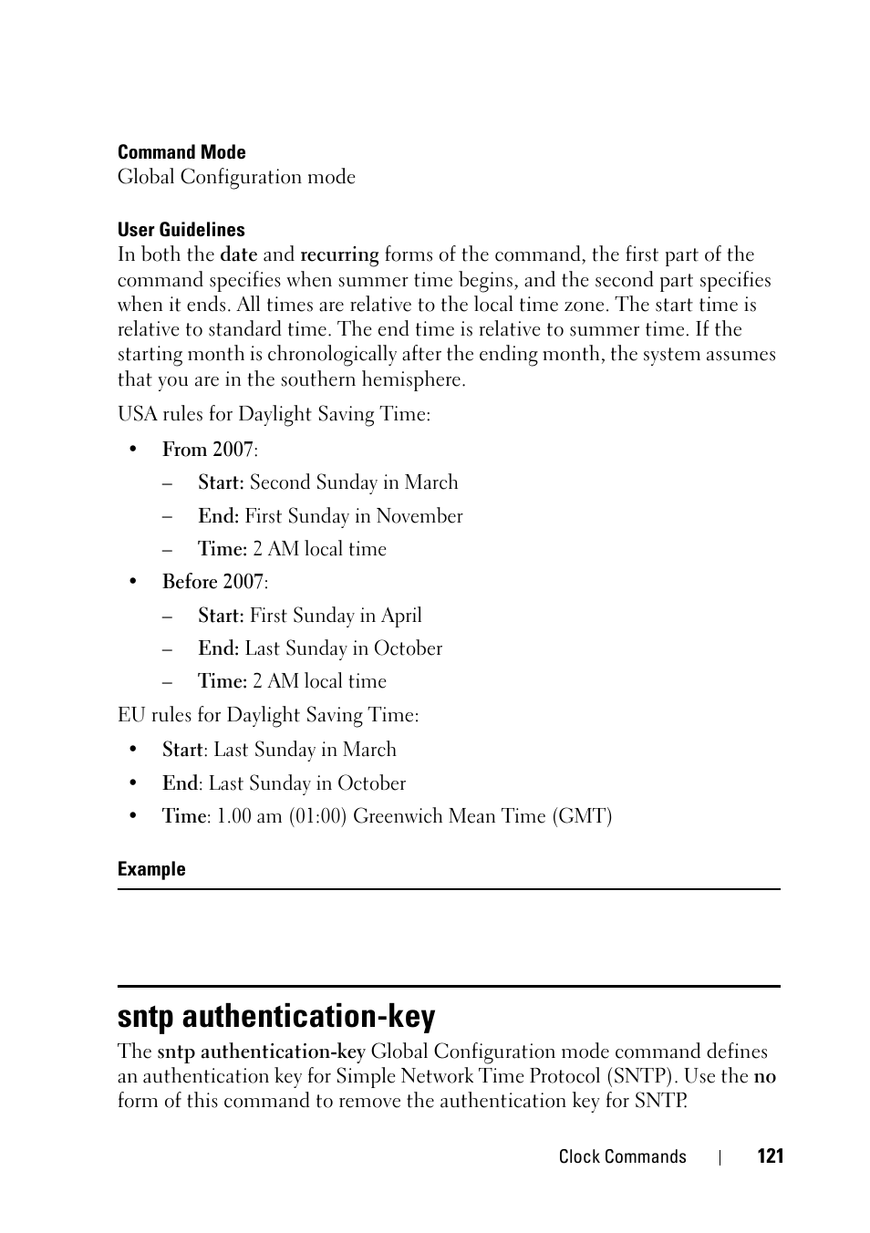 Sntp authentication-key | Dell PowerEdge VRTX User Manual | Page 121 / 832
