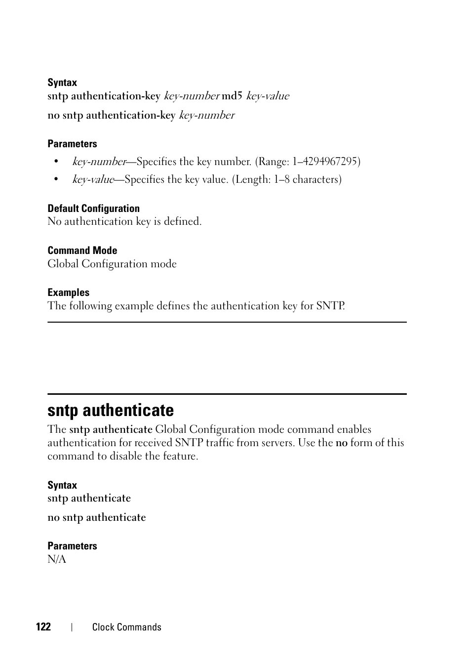 Sntp authenticate | Dell PowerEdge VRTX User Manual | Page 122 / 832