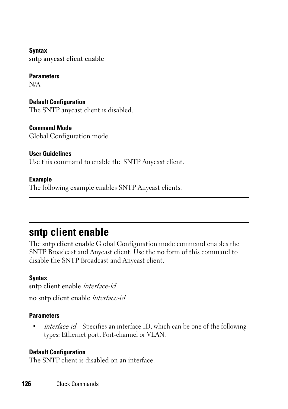 Sntp client enable | Dell PowerEdge VRTX User Manual | Page 126 / 832