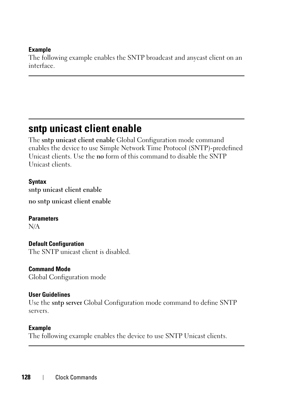 Sntp unicast client enable | Dell PowerEdge VRTX User Manual | Page 128 / 832