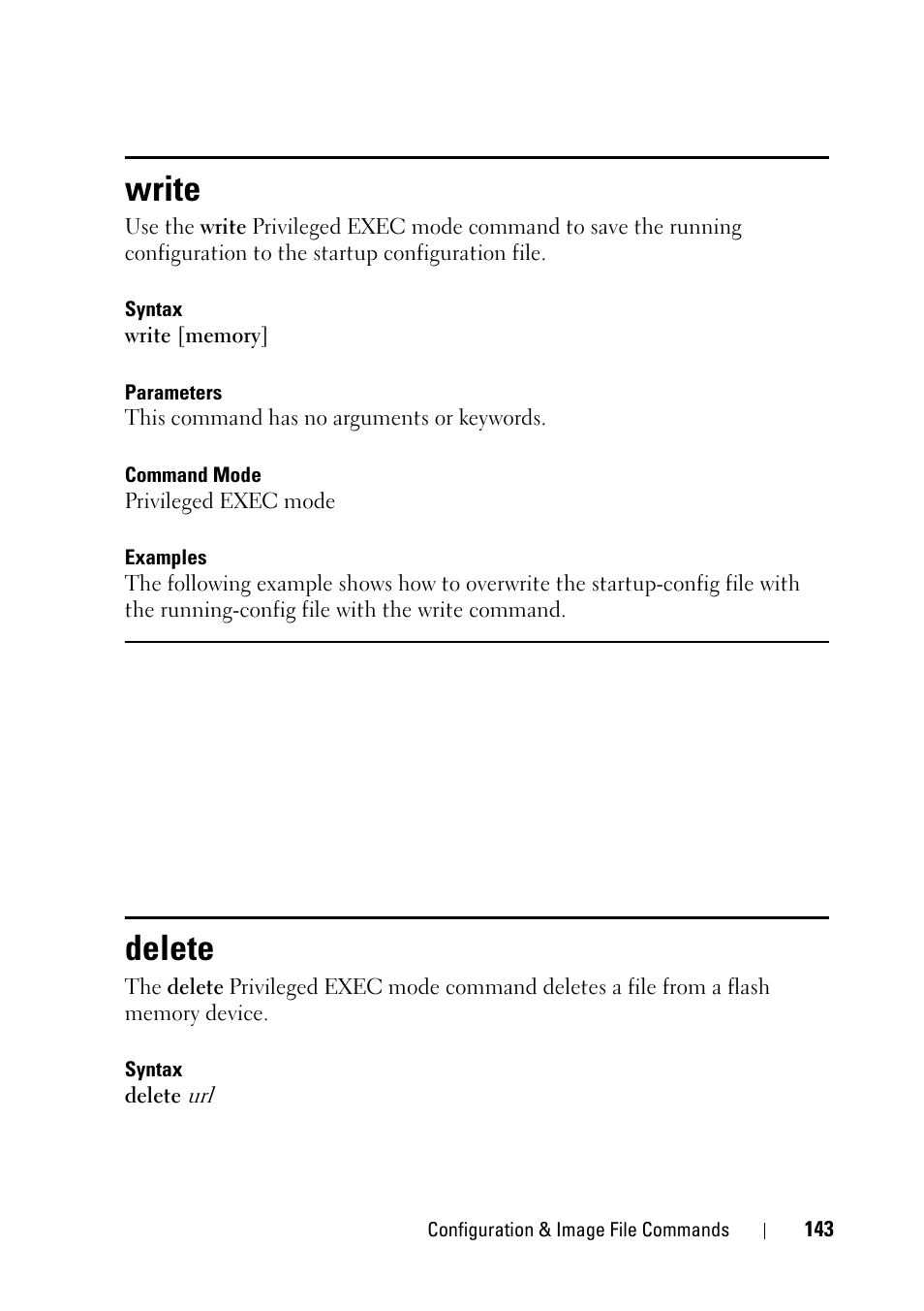 Write, Delete | Dell PowerEdge VRTX User Manual | Page 143 / 832