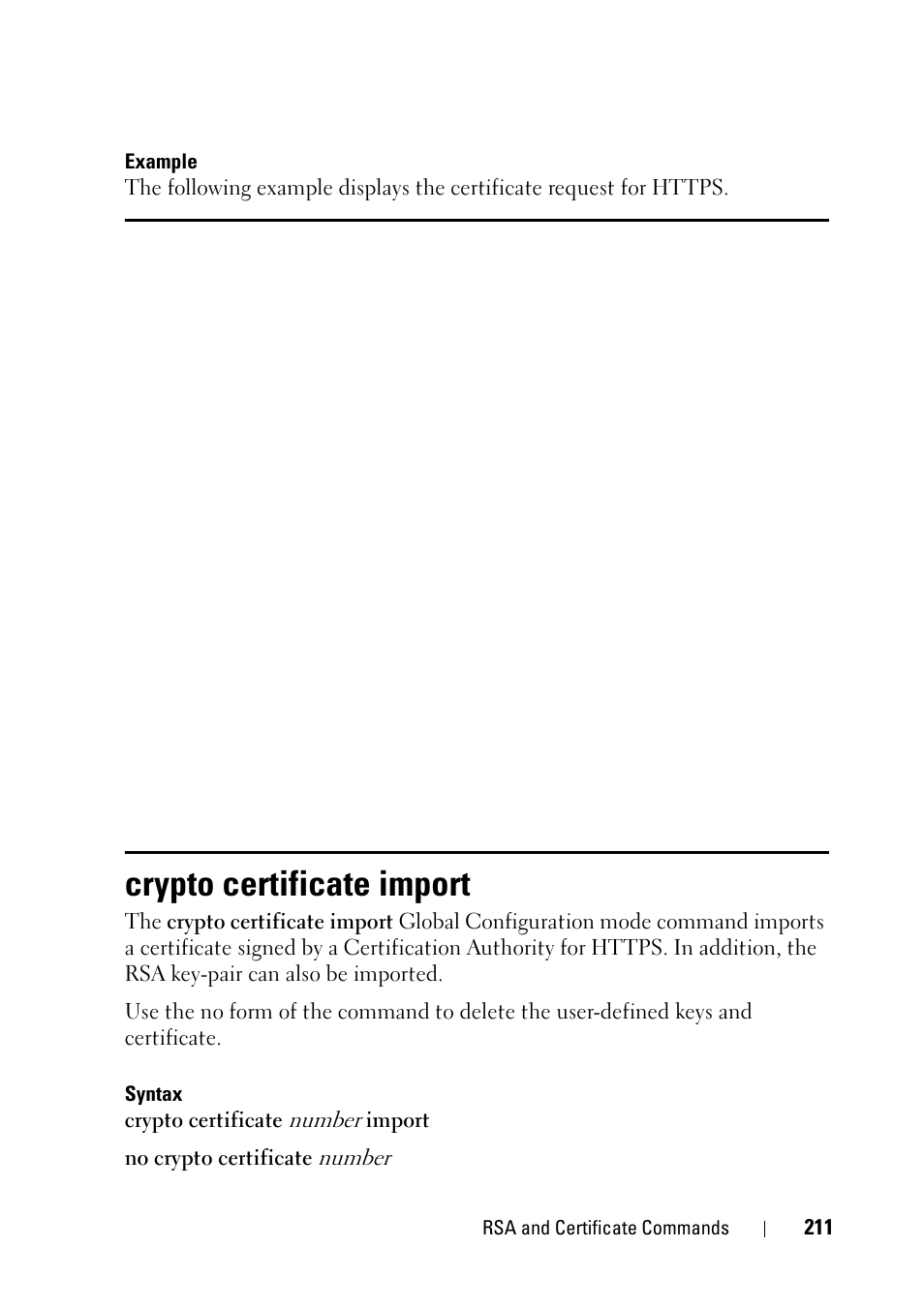Crypto certificate import | Dell PowerEdge VRTX User Manual | Page 211 / 832