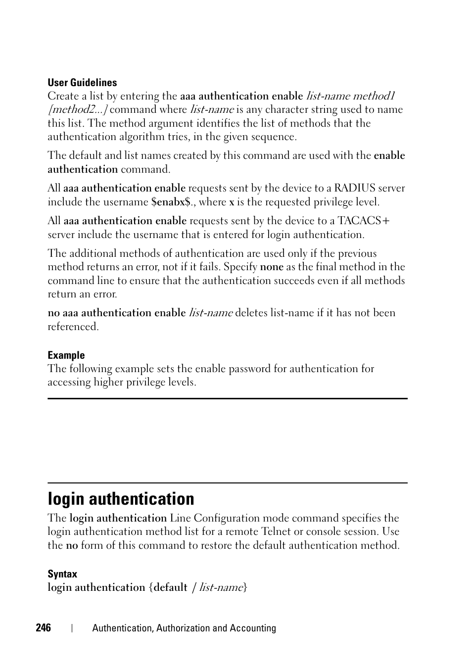 Login authentication | Dell PowerEdge VRTX User Manual | Page 246 / 832