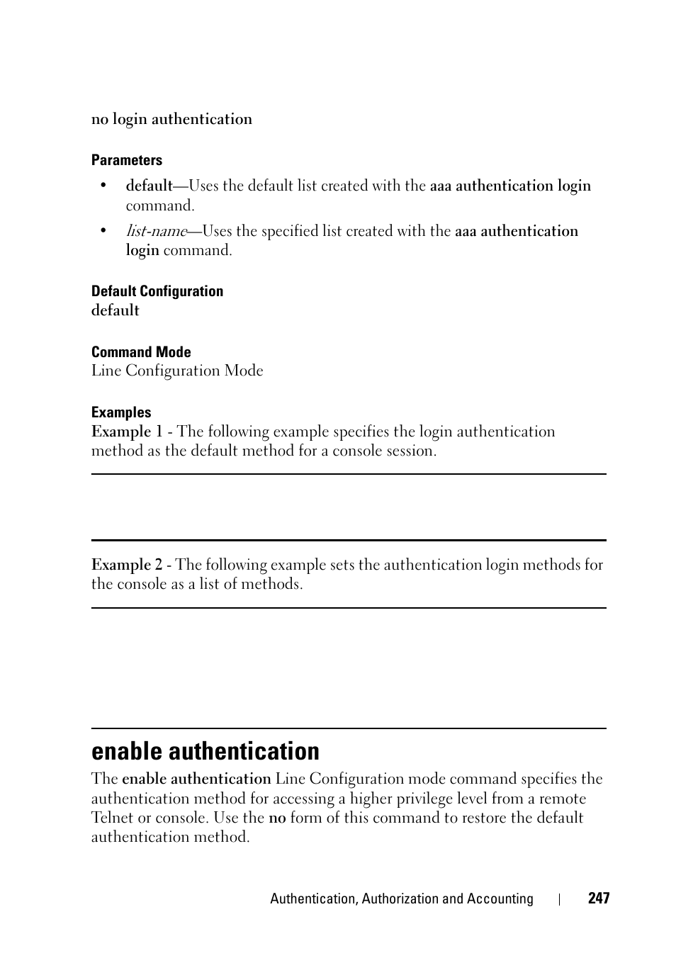 Enable authentication | Dell PowerEdge VRTX User Manual | Page 247 / 832
