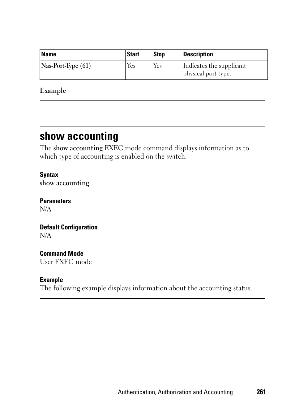 Show accounting | Dell PowerEdge VRTX User Manual | Page 261 / 832