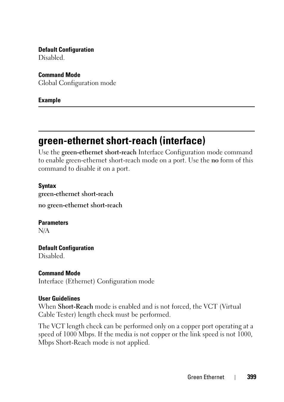 Green-ethernet short-reach (interface) | Dell PowerEdge VRTX User Manual | Page 399 / 832