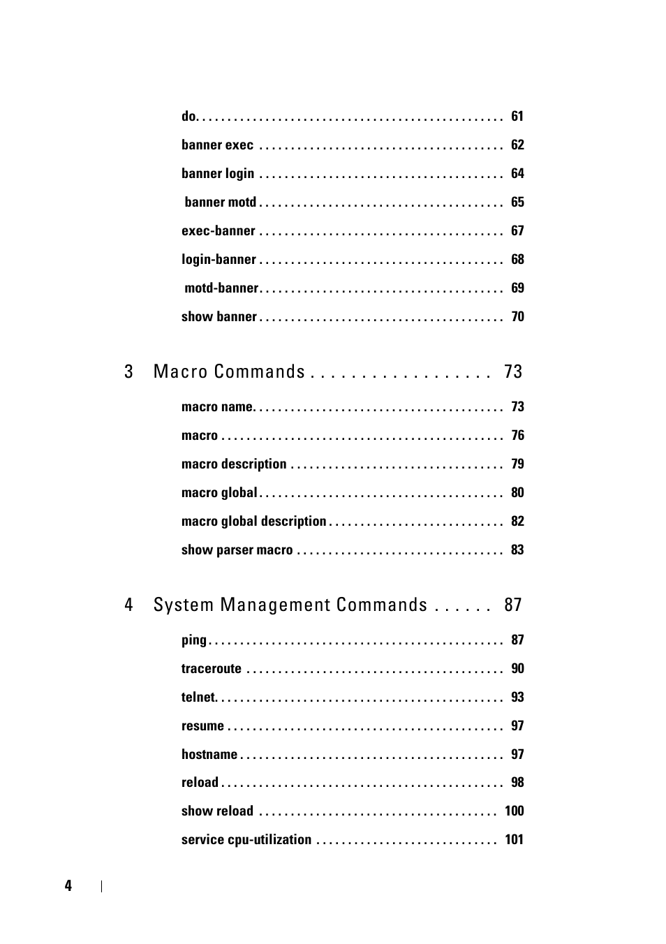 3 macro commands, 4 system management commands | Dell PowerEdge VRTX User Manual | Page 4 / 832