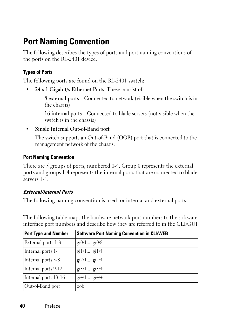 Port naming convention | Dell PowerEdge VRTX User Manual | Page 40 / 832