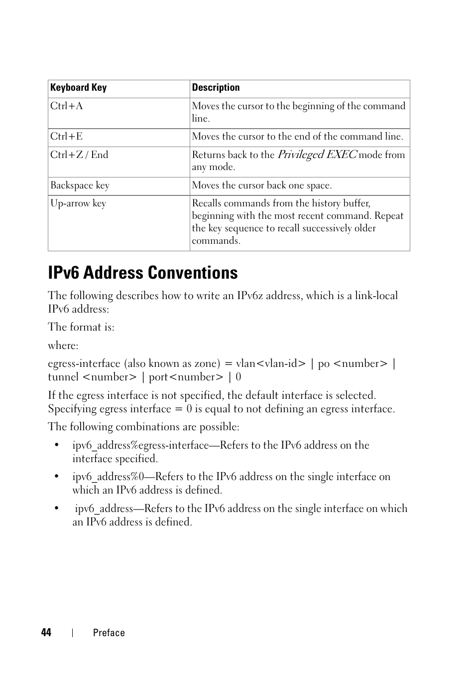 Ipv6 address conventions | Dell PowerEdge VRTX User Manual | Page 44 / 832