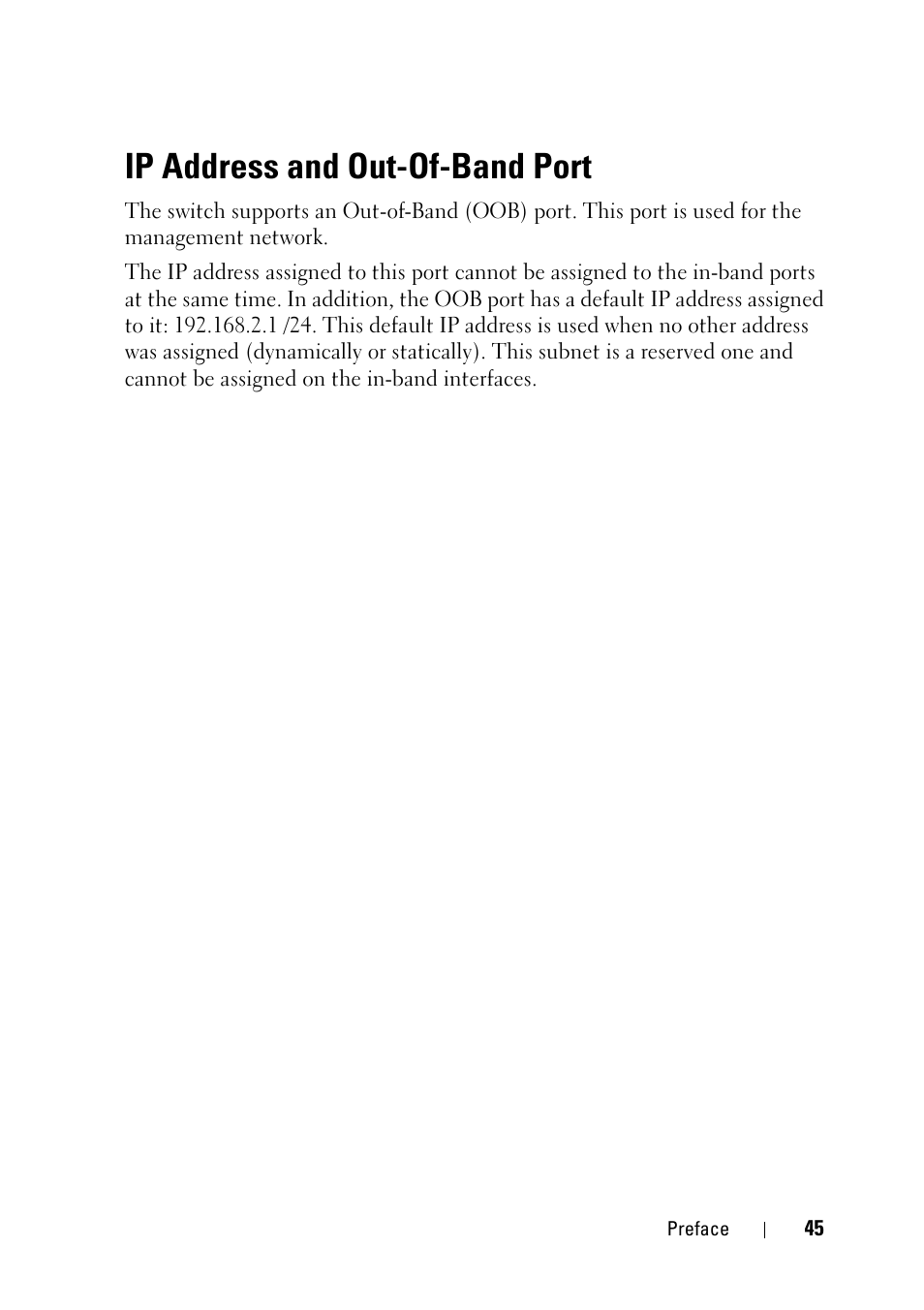 Ip address and out-of-band port | Dell PowerEdge VRTX User Manual | Page 45 / 832