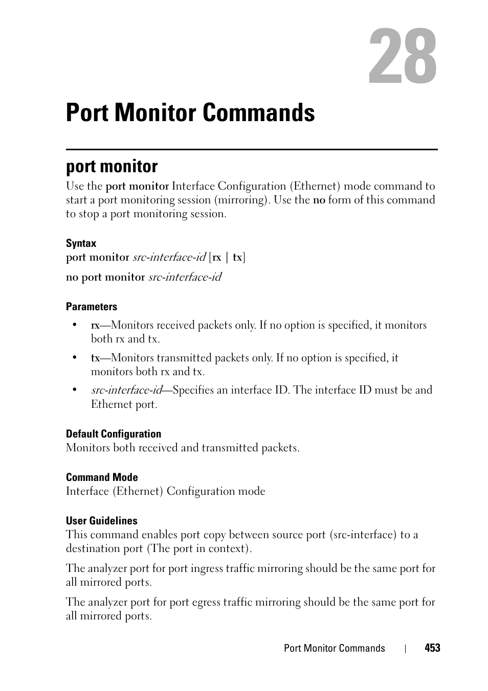 Port monitor commands, Port monitor, 26 port monitor commands | Dell PowerEdge VRTX User Manual | Page 453 / 832