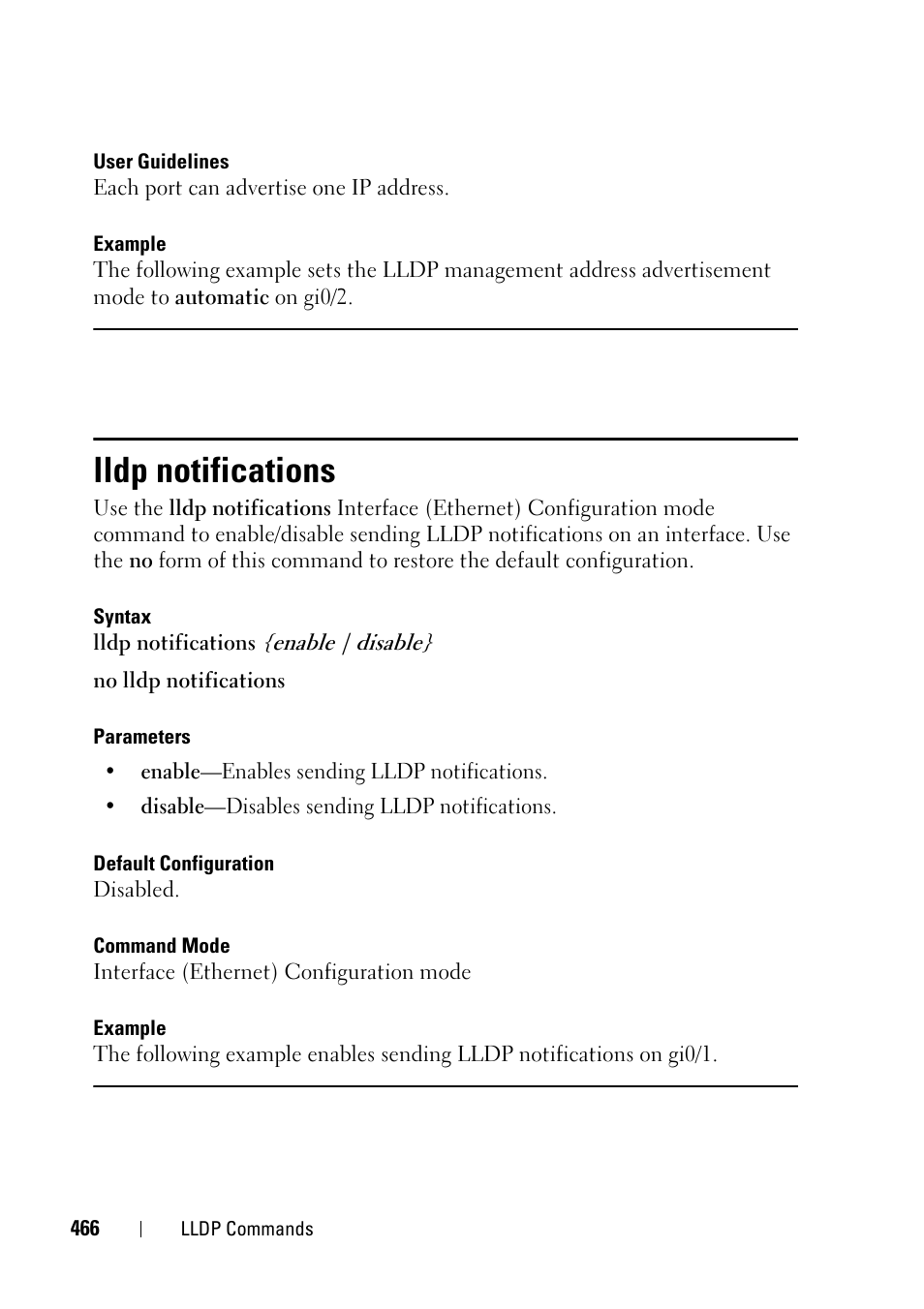 Lldp notifications | Dell PowerEdge VRTX User Manual | Page 466 / 832