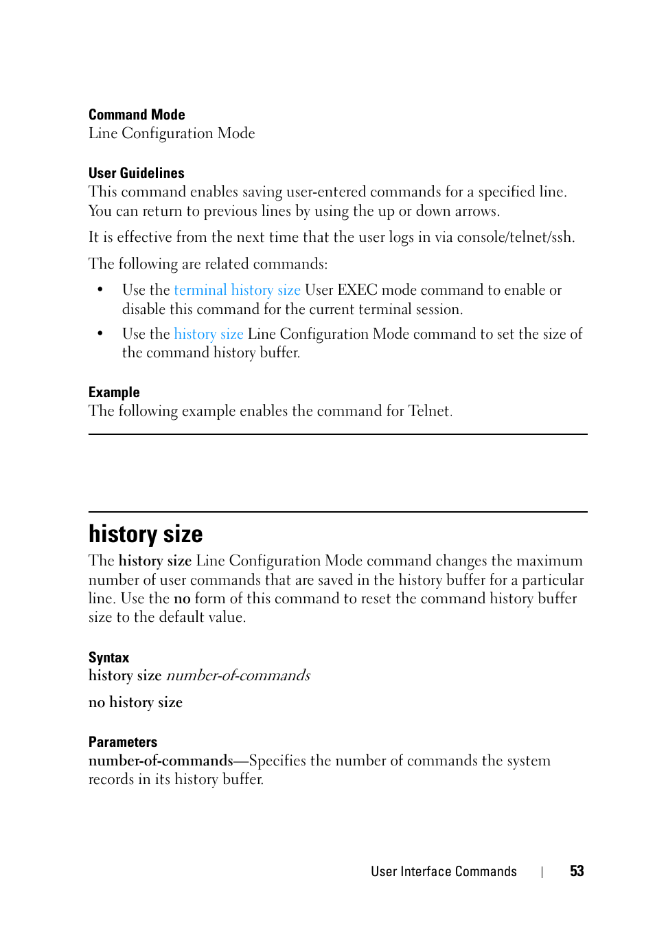 History size | Dell PowerEdge VRTX User Manual | Page 53 / 832