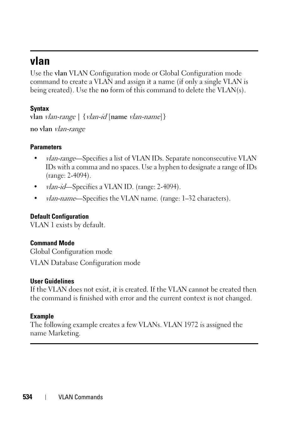 Vlan | Dell PowerEdge VRTX User Manual | Page 534 / 832