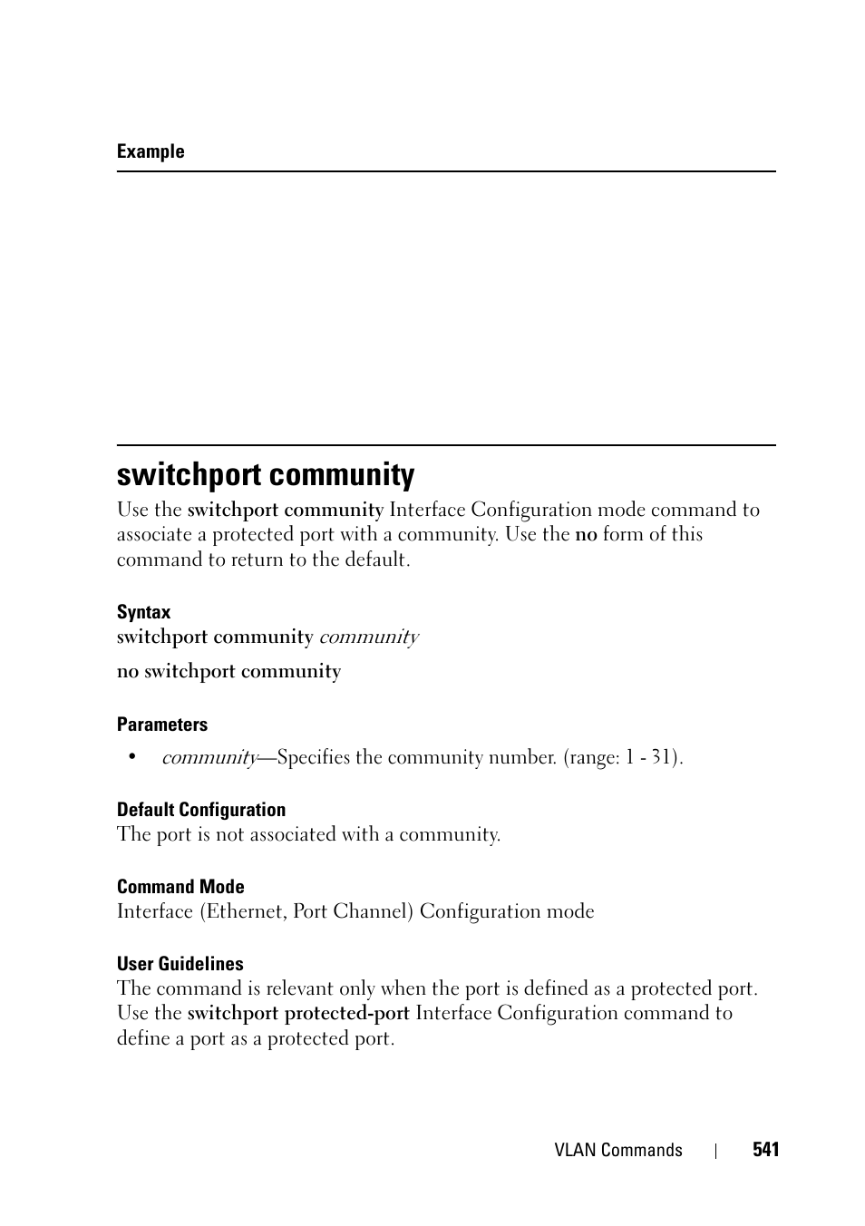 Switchport community | Dell PowerEdge VRTX User Manual | Page 541 / 832