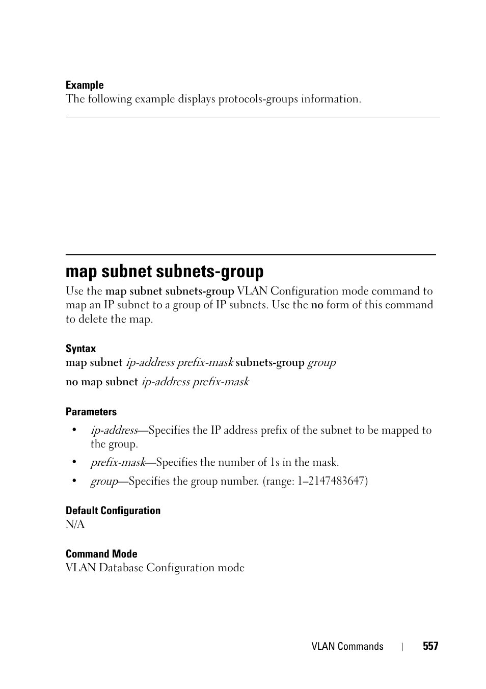 Map subnet subnets-group | Dell PowerEdge VRTX User Manual | Page 557 / 832