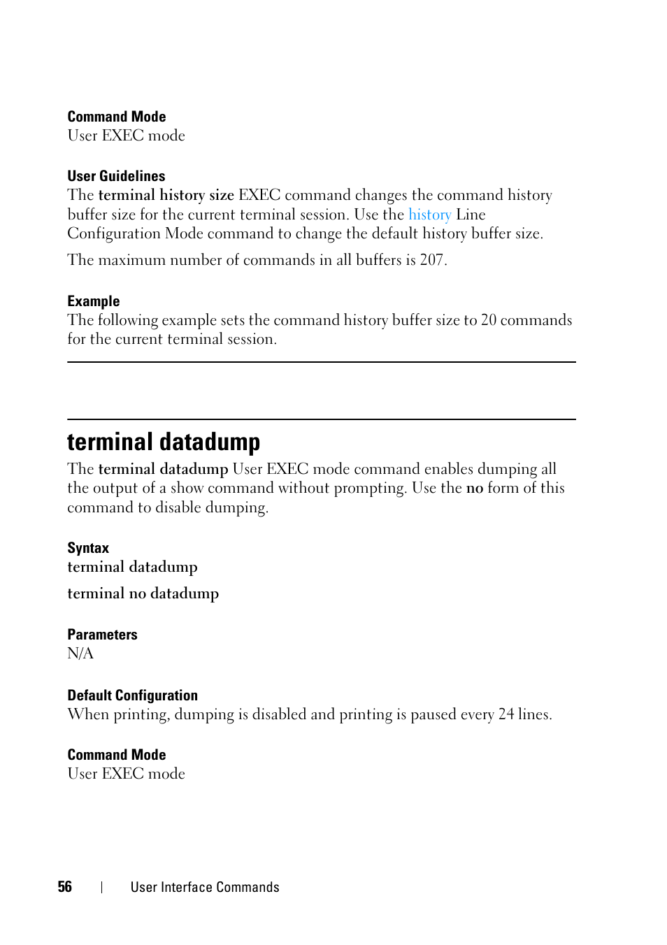 Terminal datadump | Dell PowerEdge VRTX User Manual | Page 56 / 832