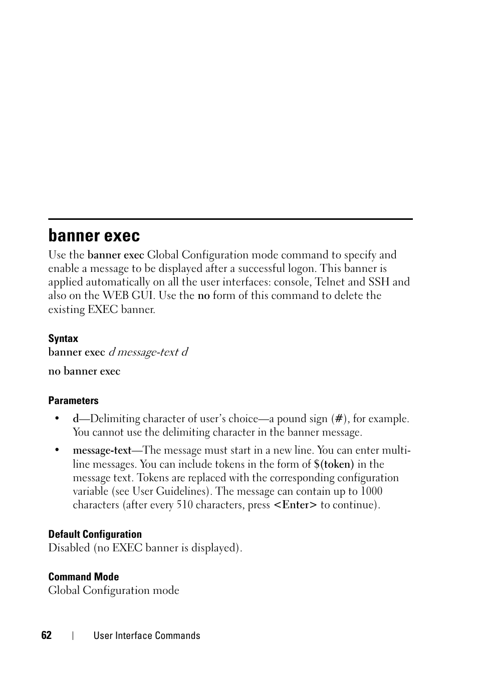 Banner exec | Dell PowerEdge VRTX User Manual | Page 62 / 832