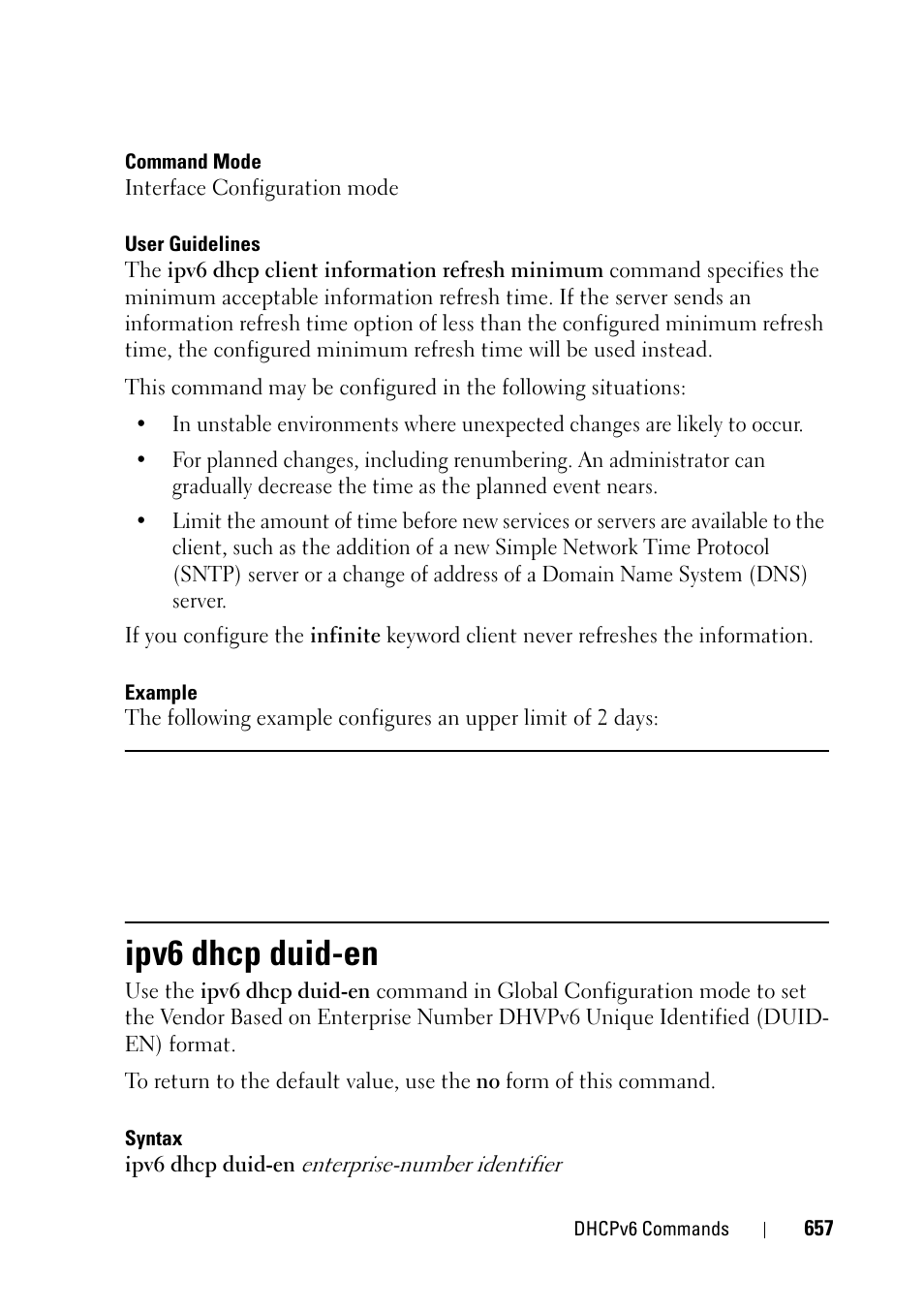 Ipv6 dhcp duid-en | Dell PowerEdge VRTX User Manual | Page 657 / 832