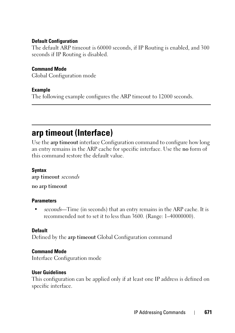 Arp timeout (interface) | Dell PowerEdge VRTX User Manual | Page 671 / 832