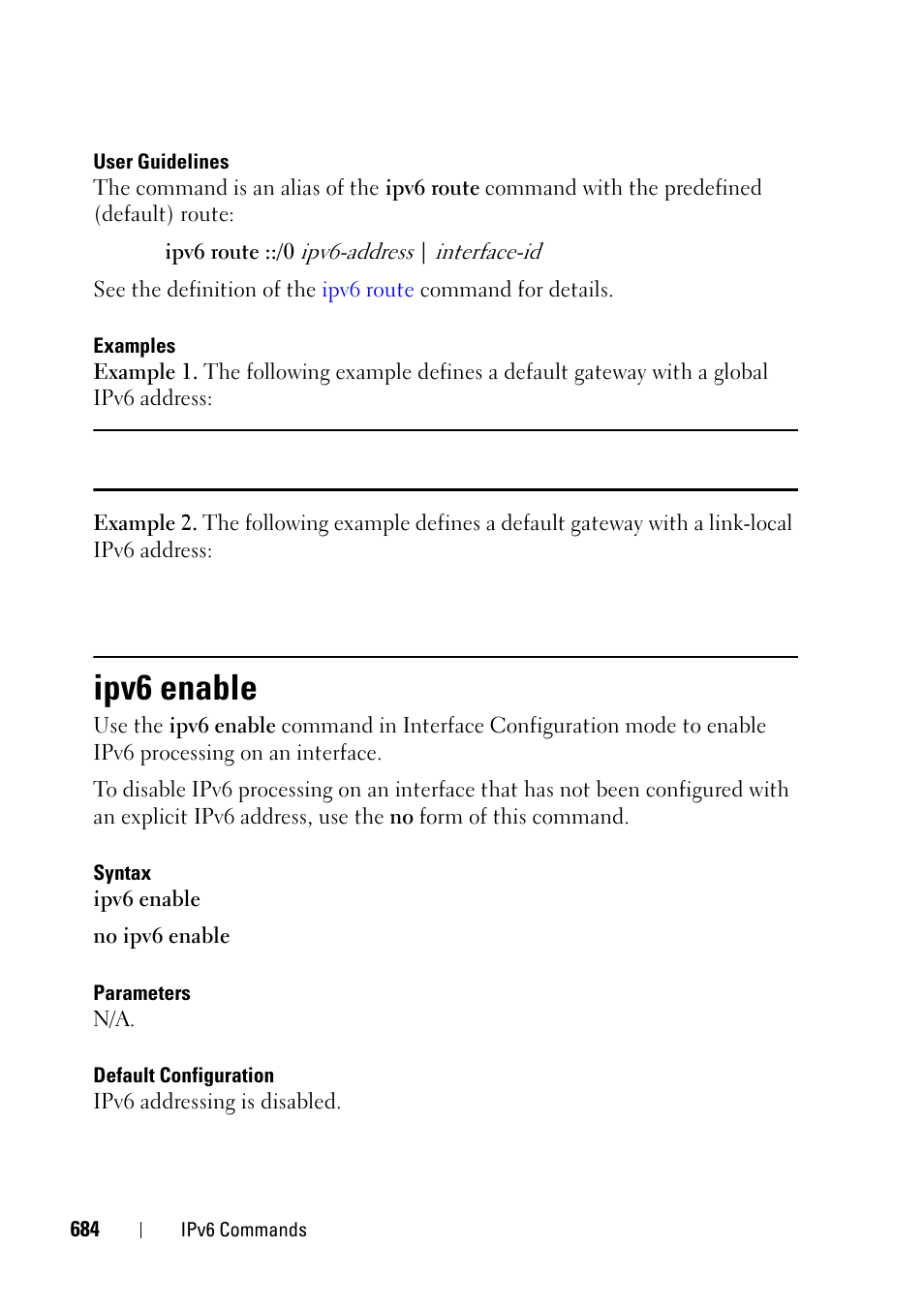 Ipv6 enable | Dell PowerEdge VRTX User Manual | Page 684 / 832