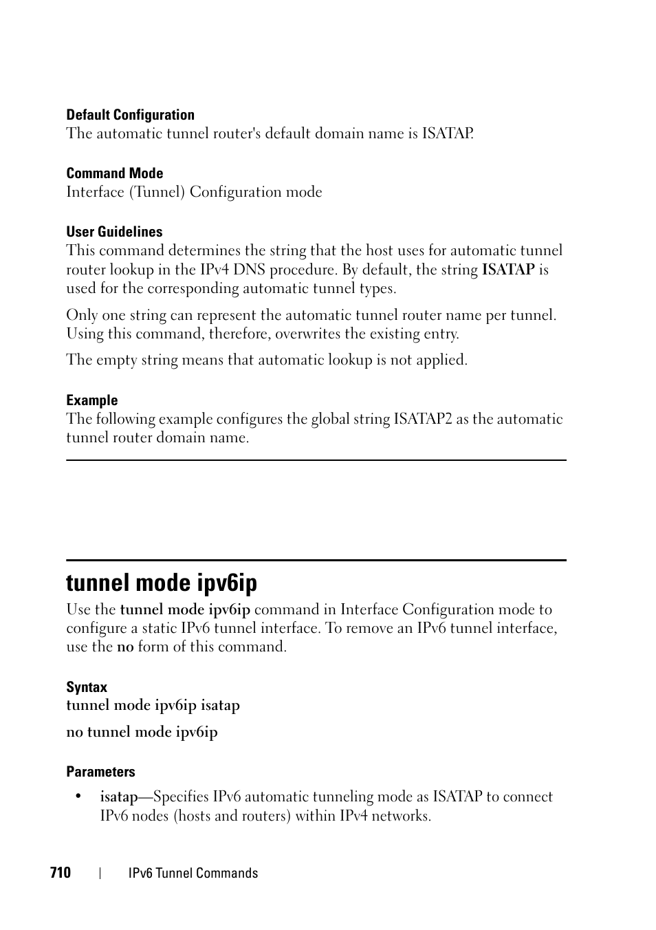 Tunnel mode ipv6ip | Dell PowerEdge VRTX User Manual | Page 710 / 832