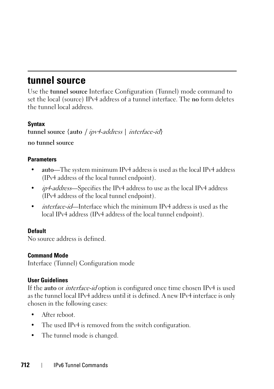 Tunnel source | Dell PowerEdge VRTX User Manual | Page 712 / 832