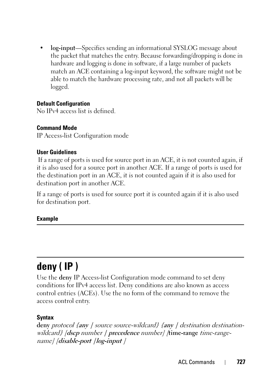 Deny ( ip ) | Dell PowerEdge VRTX User Manual | Page 727 / 832