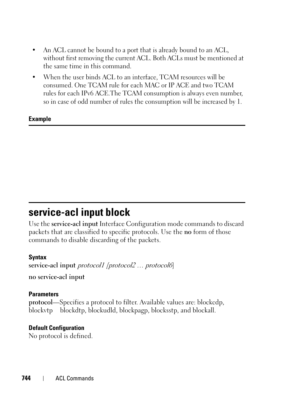 Service-acl input block | Dell PowerEdge VRTX User Manual | Page 744 / 832