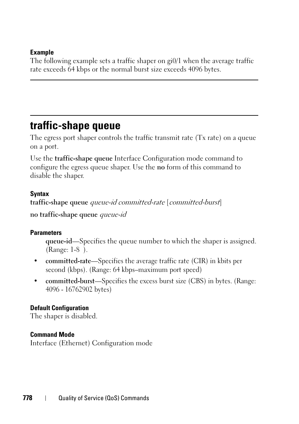 Traffic-shape queue | Dell PowerEdge VRTX User Manual | Page 778 / 832