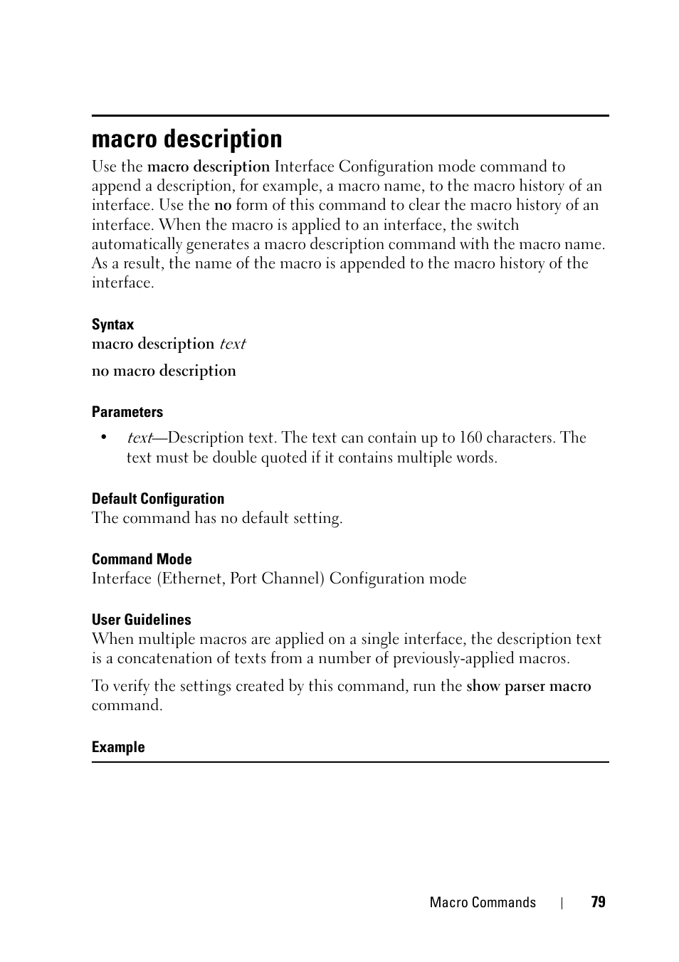 Macro description | Dell PowerEdge VRTX User Manual | Page 79 / 832