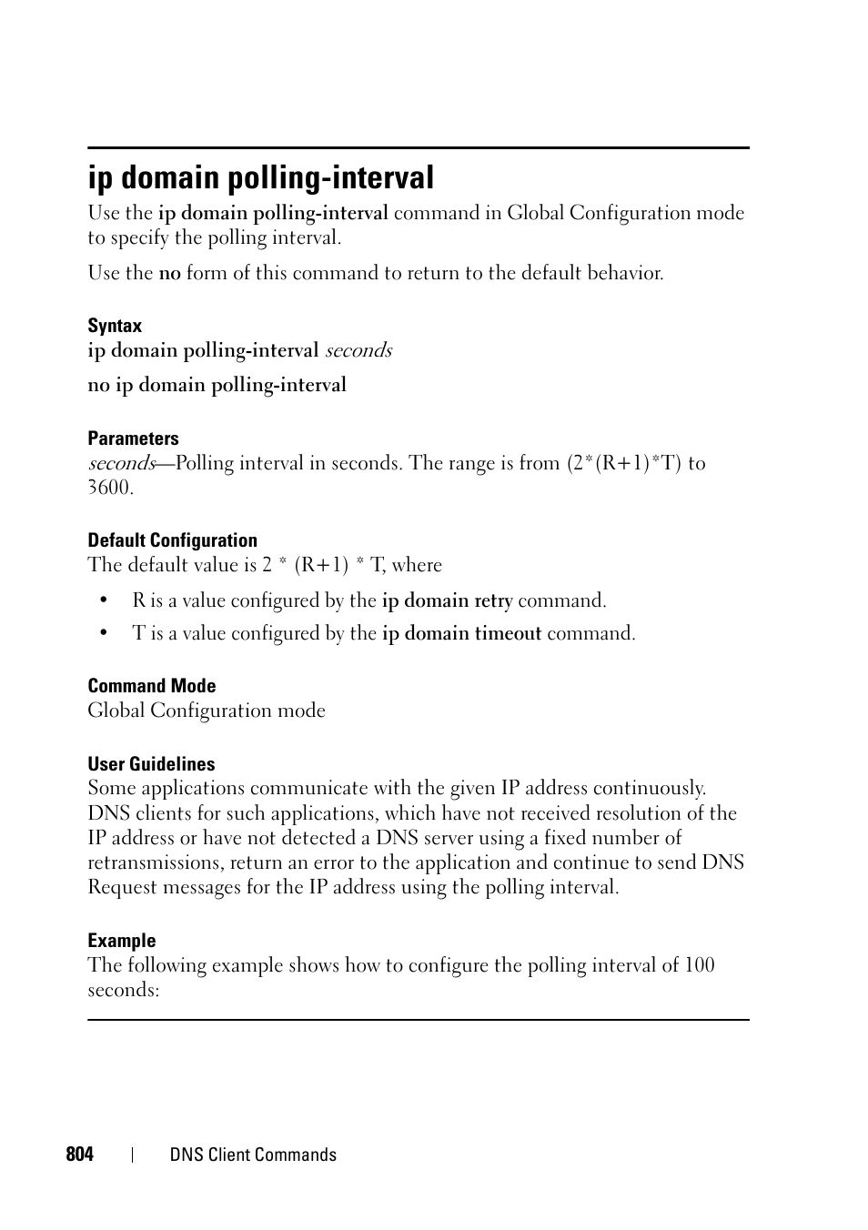 Ip domain polling-interval | Dell PowerEdge VRTX User Manual | Page 804 / 832