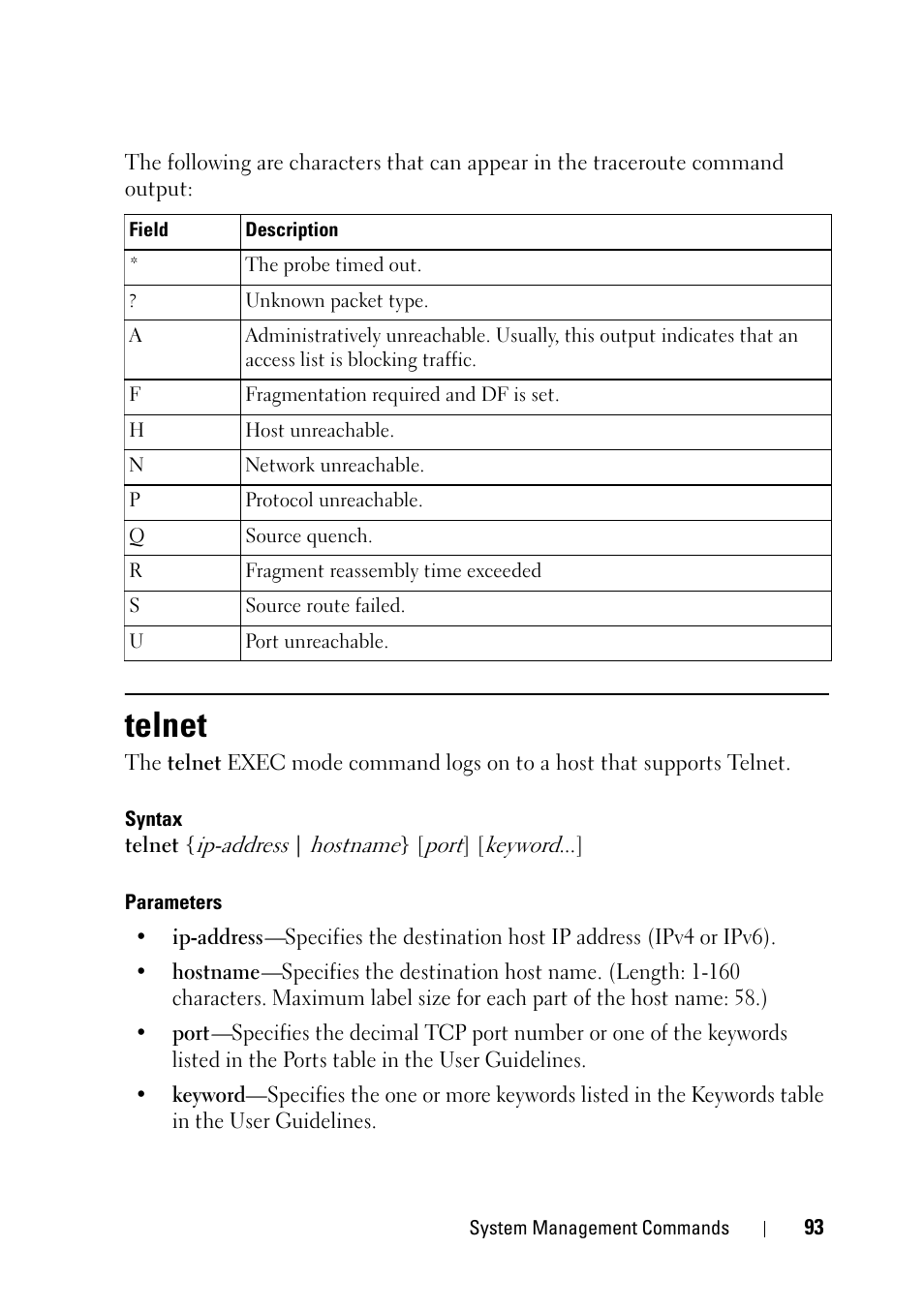 Telnet | Dell PowerEdge VRTX User Manual | Page 93 / 832