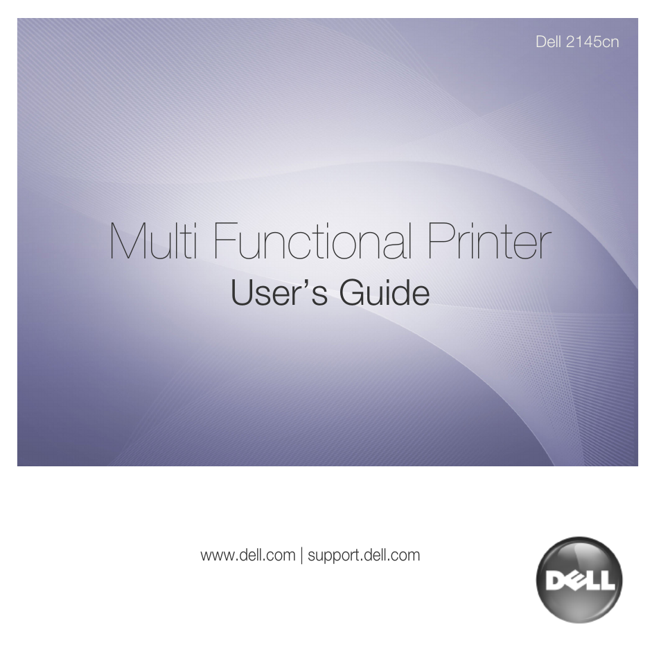 Dell 2145cn Multifunction Color Laser Printer User Manual | 141 pages