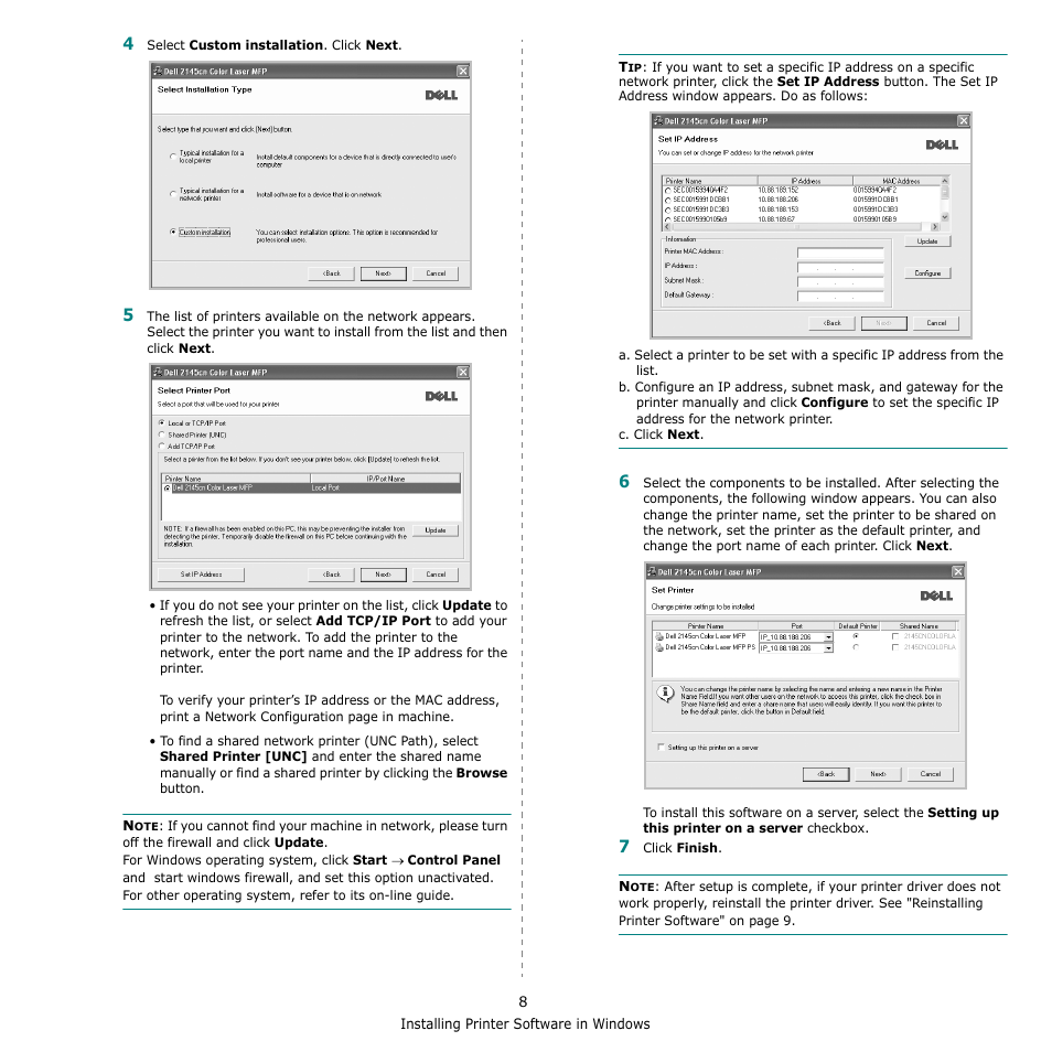 Dell 2145cn Multifunction Color Laser Printer User Manual | Page 107 / 141