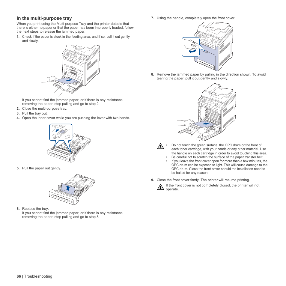 In the multi-purpose tray, See "in the multi-purpose | Dell 2145cn Multifunction Color Laser Printer User Manual | Page 66 / 141