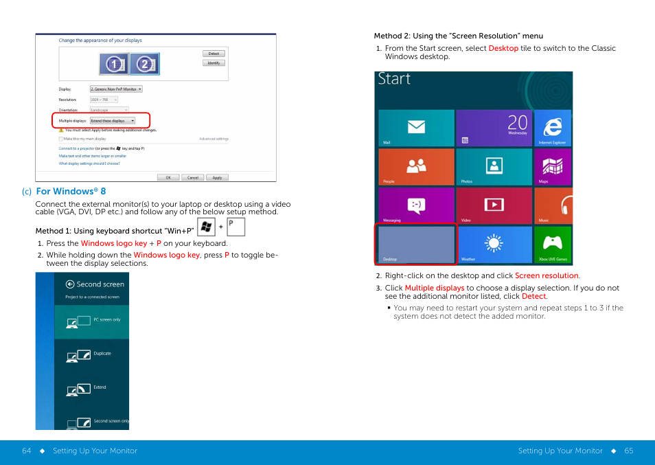 For windows | Dell P2314H Monitor User Manual | Page 33 / 37