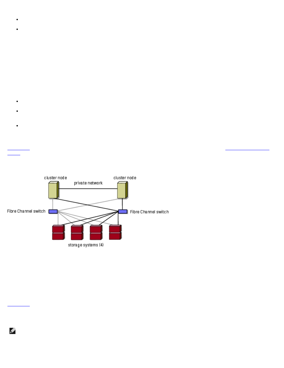 Connecting a cluster to multiple storage systems, Connecting a cluster to a tape library | Dell PowerVault 775N (Rackmount NAS Appliance) User Manual | Page 61 / 96