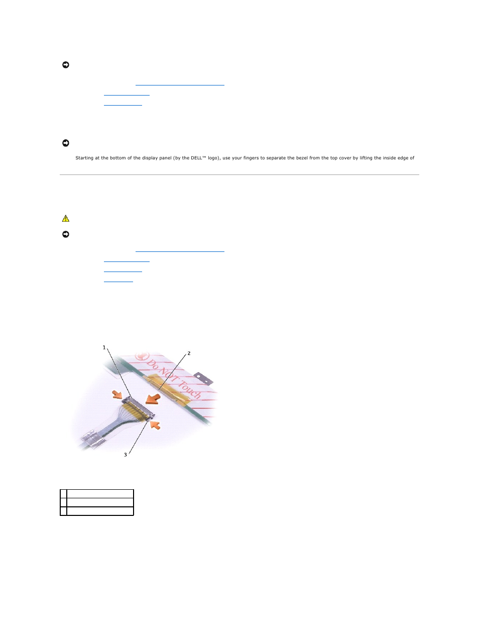Display panel | Dell Latitude D800 User Manual | Page 14 / 48