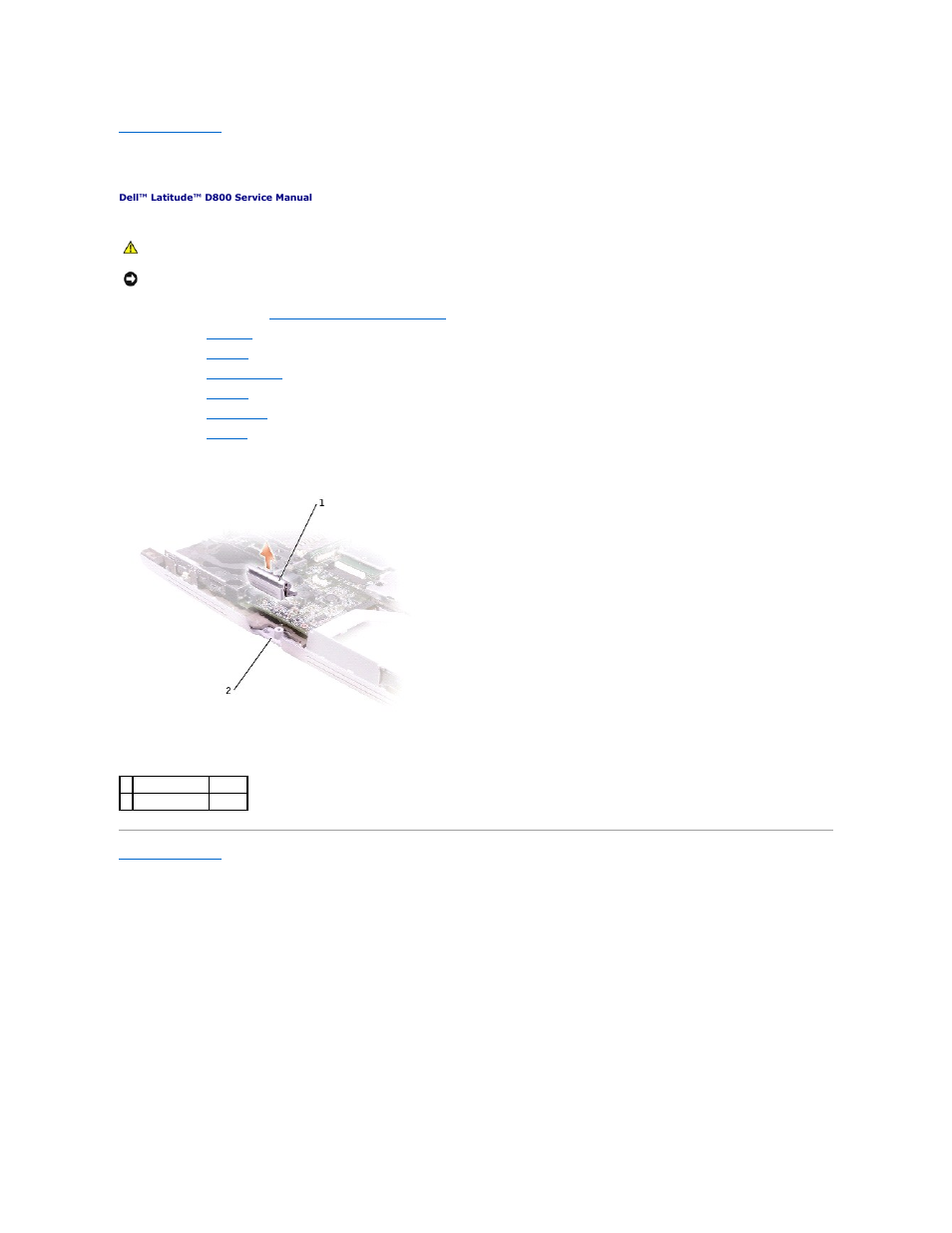 Base latch | Dell Latitude D800 User Manual | Page 22 / 48