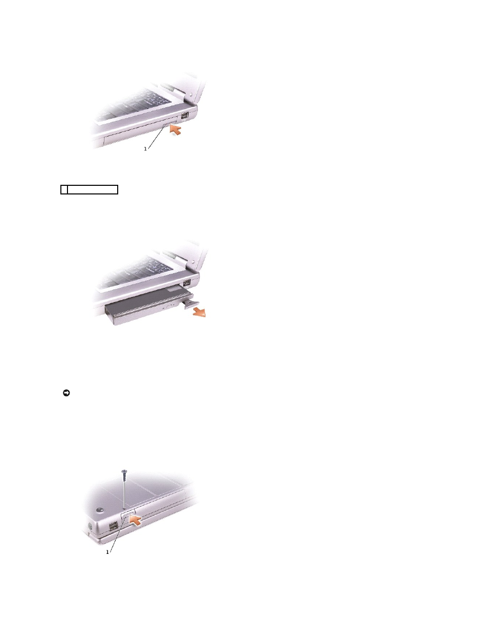 If the device screw is installed | Dell Latitude D800 User Manual | Page 46 / 48