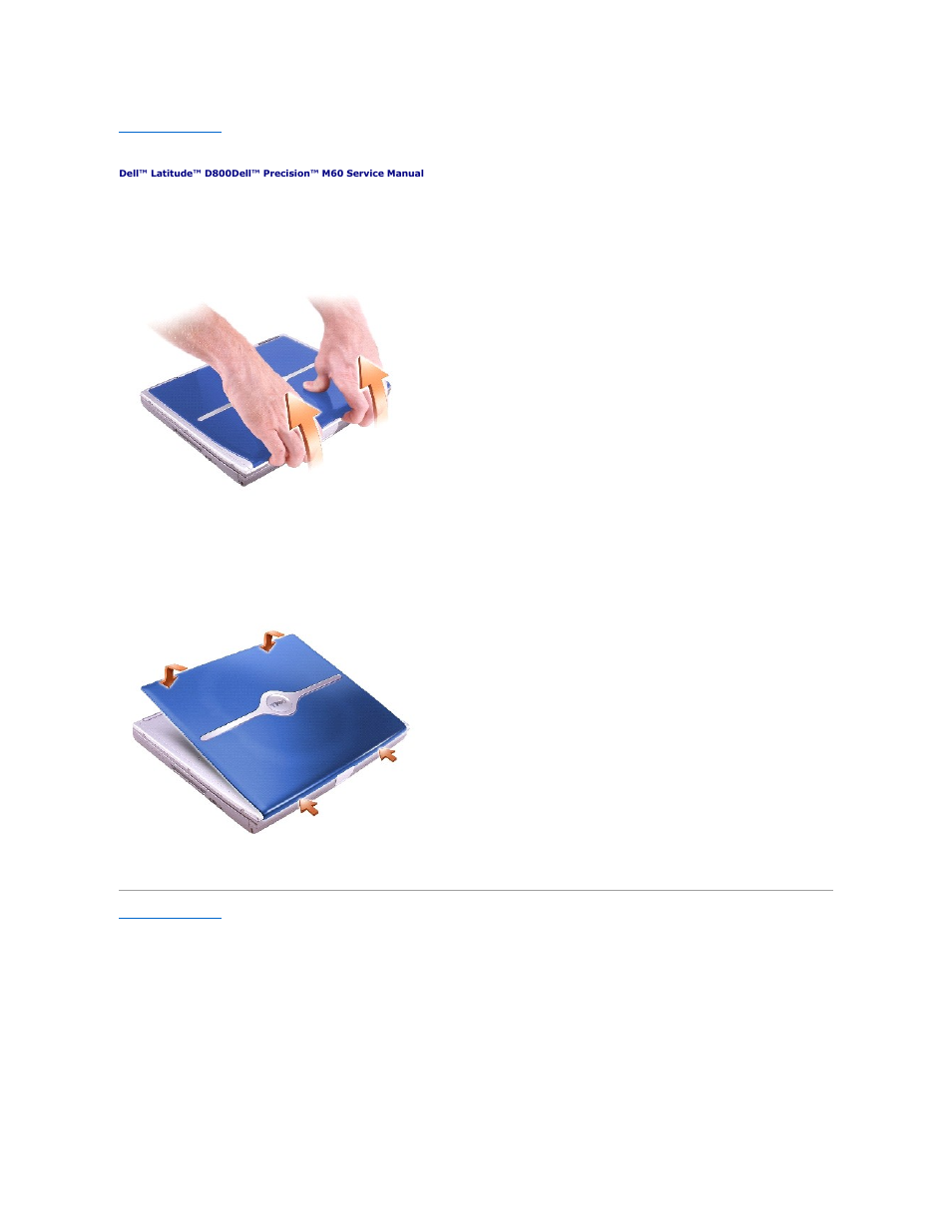 Color insert cover, Removing the color insert cover, Replacing the color insert cover | Dell Latitude D800 User Manual | Page 9 / 48