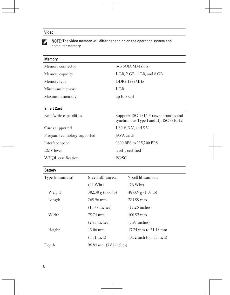 Dell Latitude XT3 (Mid 2011) User Manual | Page 6 / 9