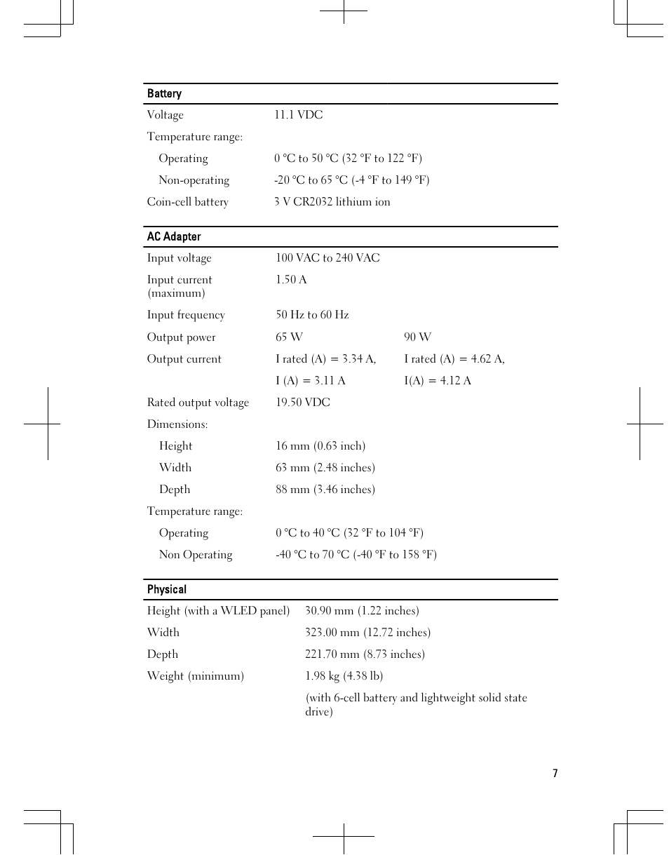 Dell Latitude XT3 (Mid 2011) User Manual | Page 7 / 9